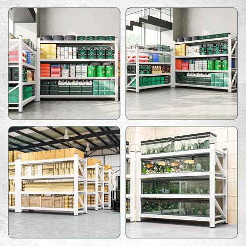 Image of Letaya 3000LBS Storage Shelves Heavy Duty,70 inch H Garage Shelving Units, 4 Tier Adjustable Utility Rack Shelf,Large Metal Industrial Shelves,for Shop,Warehouse,Basement (48 inch W x 24 inch D x 70 inch H)