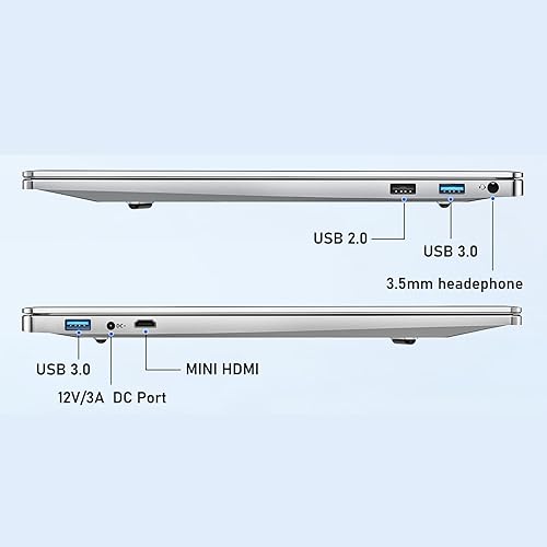 Miniatura 5 de Computadora portátil, portátil para juegos de 16 pulgadas, PC 2025 de solapa, 16 GB de RAM 1 TB SSD, procesador Intel N150 de 13 generación (hasta