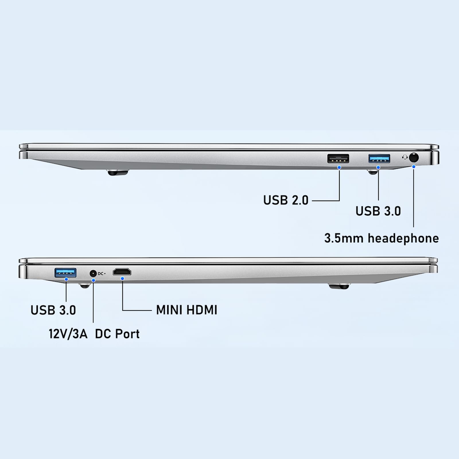 FUNYET Computer portatile, laptop da gioco 2026, 16 pollici Lap Top PC Windows 11 Pro, 16 GB RAM 1 TB SSD, processore Intel N150 (fino a 3,6 GHz), Office 365, tastiera retroilluminata, garanzia di 2