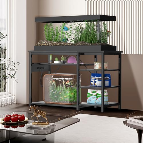 Aquarium-Staender-mit-150-200-Litern-Robuster-Aquariumstaender-mit-Steckdosen-und-Schrank-fuer-Aquarium-Zubehoer-Metallrahmen-544-kg-Kapazitaet-geeignet-fuer-Fisch-und-Reptilien-Terrarien - Sparfuchs24.io - Preisvergleich & Top Angebote Online