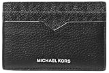 Michael Kors Men's Hudson Notched Money Clip Card Case, Black, One Size