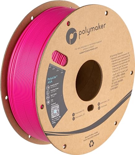 Image of Polymaker ASA Filament 1.75mm Pop Pink, 1kg ASA 3D Printing Filament, Heat & Weather Resistant - ASA 3D Printer Filament Perfect for Printing Outdoor Functional Parts