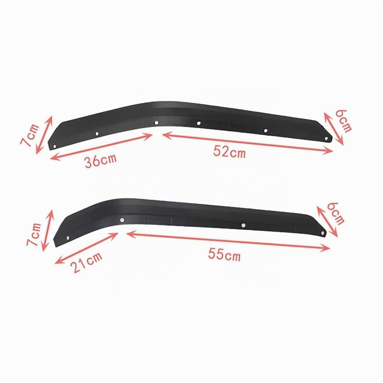 Passage Roue pour Jeep pour Wrangler JK JKU 2007-2017 4 Pièces Doublures De Garde-Boue Avant Et Arrière Extensions d'ailes Élargisseurs D'Aile