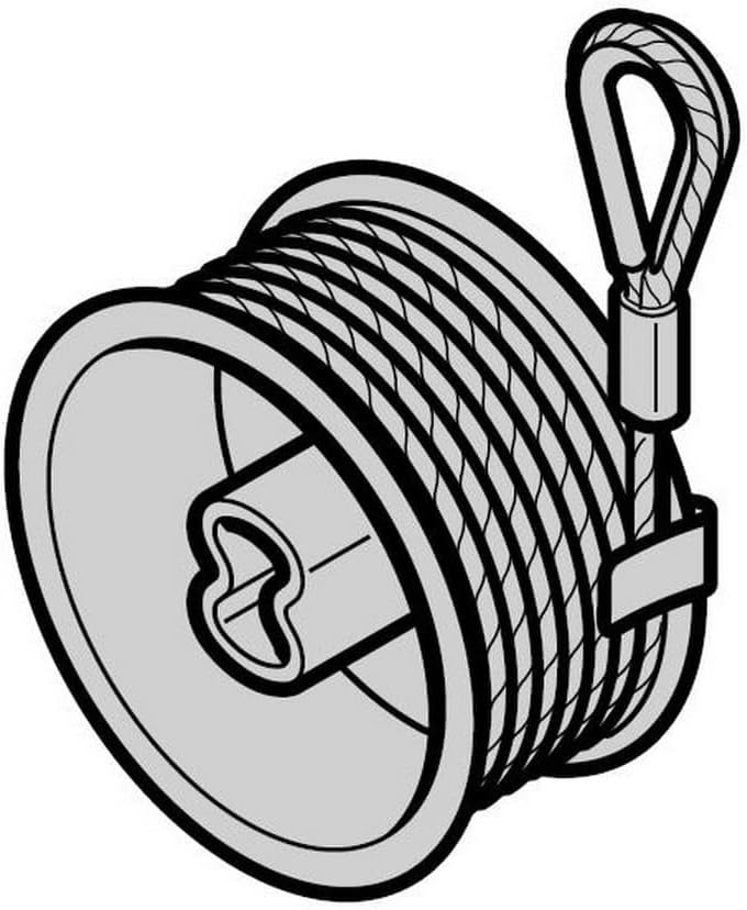 Hörmann Rope Drum Right to Gate Height 2250 mm Fitting N L for Sectional Doors