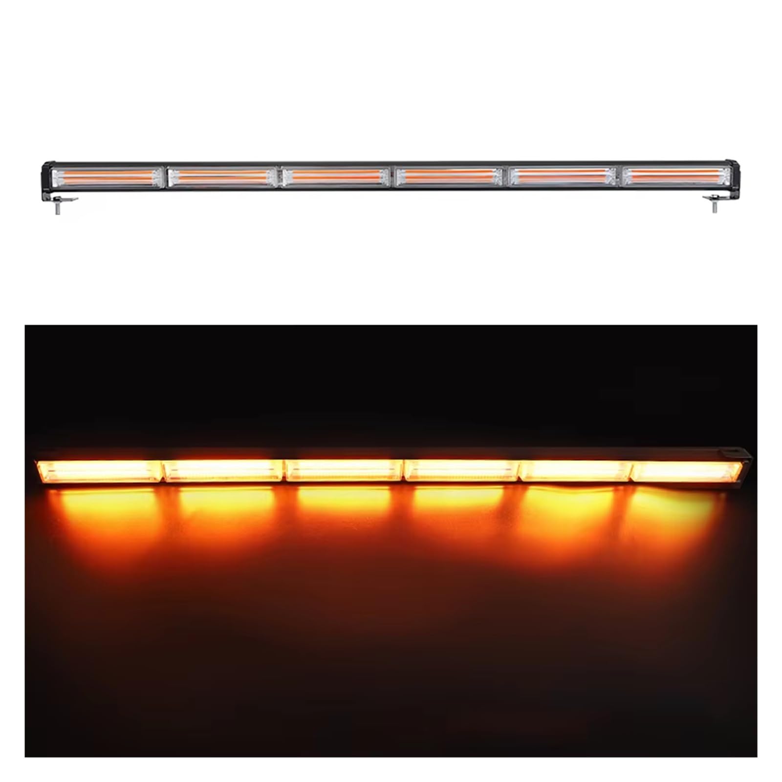 Luz Freno Montaje Alto Luz LED Advertencia para Coche, Color Blanco/Blanco + Amarillo/Rojo, 60 W, Aluminio, 10-50 V, Luces señal para, repuestos para automóviles