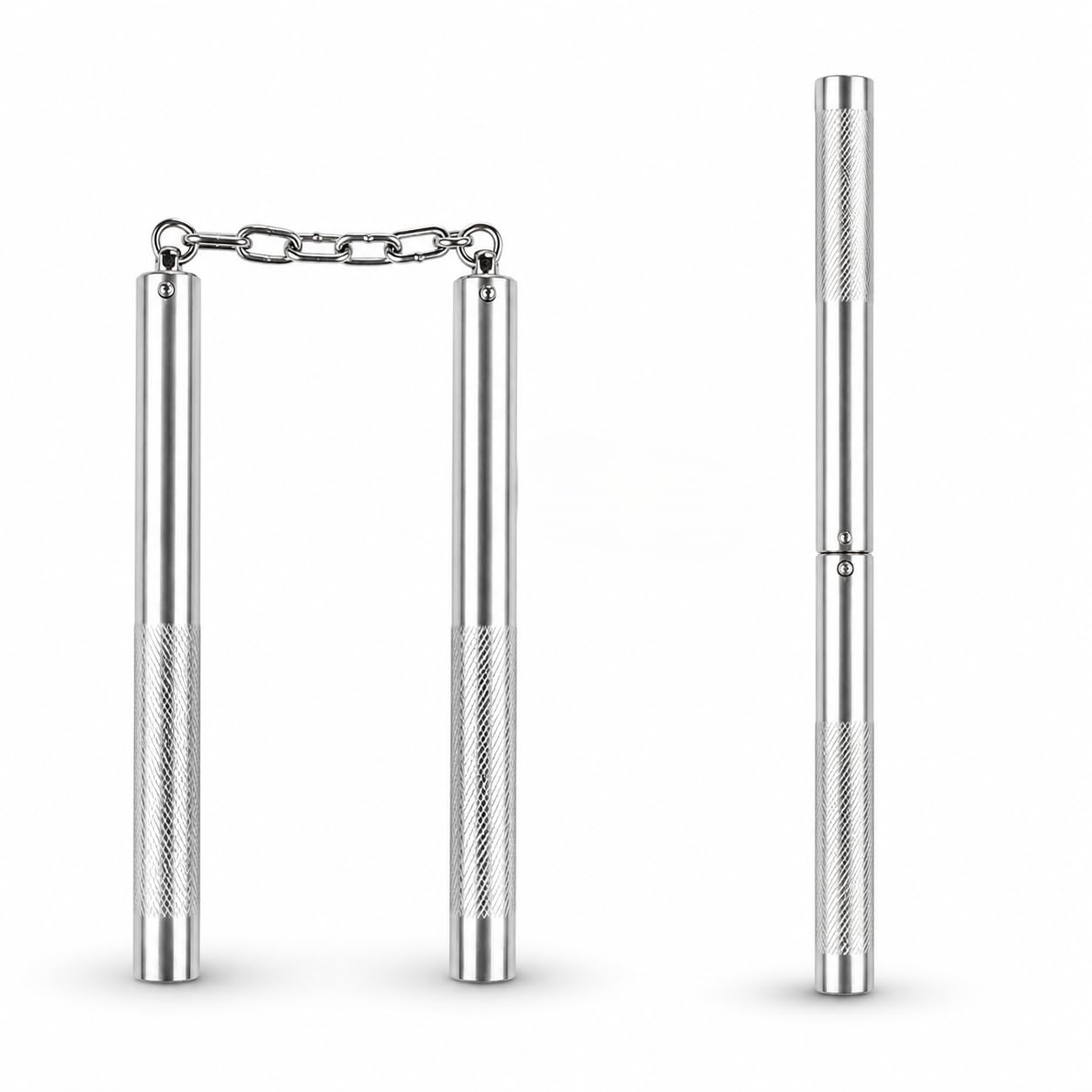 VINEX Stainless Steel Foldable & Lockable Nunchaku with Chain – Professional Grade Metal Nunchucks for Martial Arts Training, Durable Stainless-Steel Build Ideal for Karate Practice (with Lock) | Lightweight and durable Foldable & Lockable Nunchaku with Chain-image-45