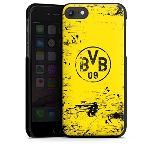 DeinDesign Hard Case kompatibel mit Apple iPhone 7 Schutzhülle schwarz Smartphone Backcover Borussia Dortmund Logo BVB