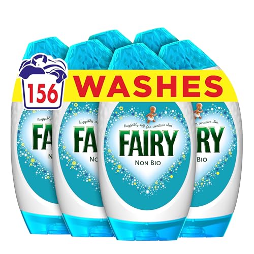 Fairy Non Bio Laundry Detergent Gel, 156 Washes (6 x 858 ml), Voted Number 1 For Sensitive Skin