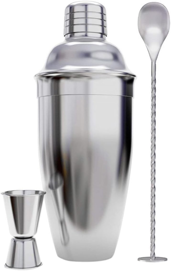 Set de 3 Piezas Coctelera de Acero Inoxidable 750ml