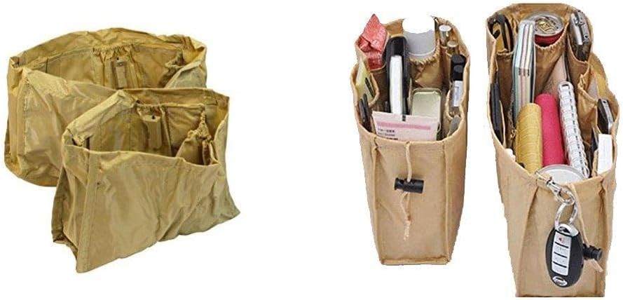 The Original Kangaroo Keeper Multi Compartment Handbag Organizer. (2 Piece Set in Beige)