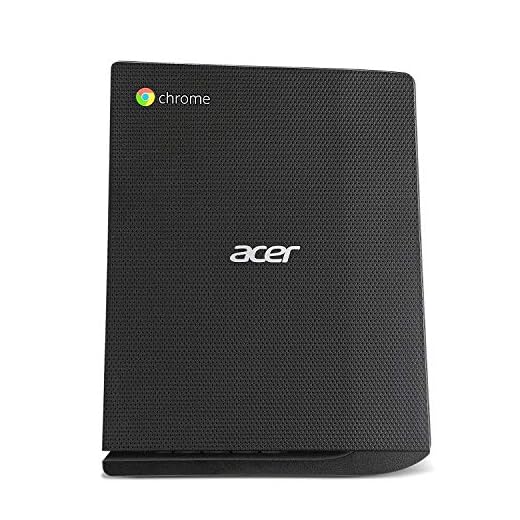 Acer Chromebox CX12-4GKM Intel Celeron 3205U X2 1.5GHz 4GB 16GB SSD, Black (Renewed)