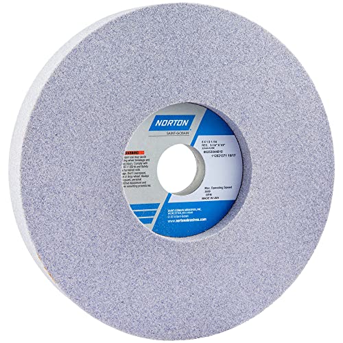 Norton 8" Dia. 1" Thick 1-1/4" Hole Size 60 Grit 32A Aluminum Oxide K Hardness Type 5 Surface Grinding Wheel