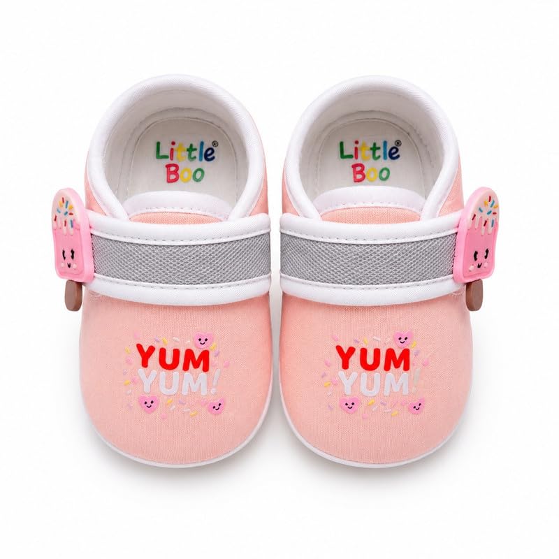Yum Yum Style First Walking Shoes for Baby | Cotton Shoe | Baby Footwear | Prewalking Shoes for Babies | Soft & Comfortable Sole | Little Walker Booties for Infants-image-7