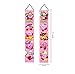 2Pcs Star Birthday Porch Sign Door Hanging Banner Star Birthday Party Supplies for Wall Decorations