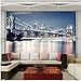 Produktbild Lovemq 5D Papel Wandbilder Nacht Stadt Landschaft 3D Tapeten Wandbilder Für Wohnzimmer Sofa Hintergrund 3D Wand Fototapeten Wand Papier-260X175Cm