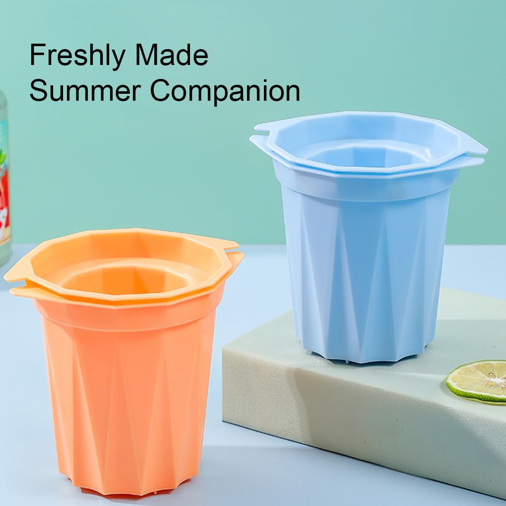 大容量のカップのジュース茶アイス水飲料  ￼￼カップセット Amazon | AMSLSIU アイスカップガラス金型ドリンクジュース飲料ツール
