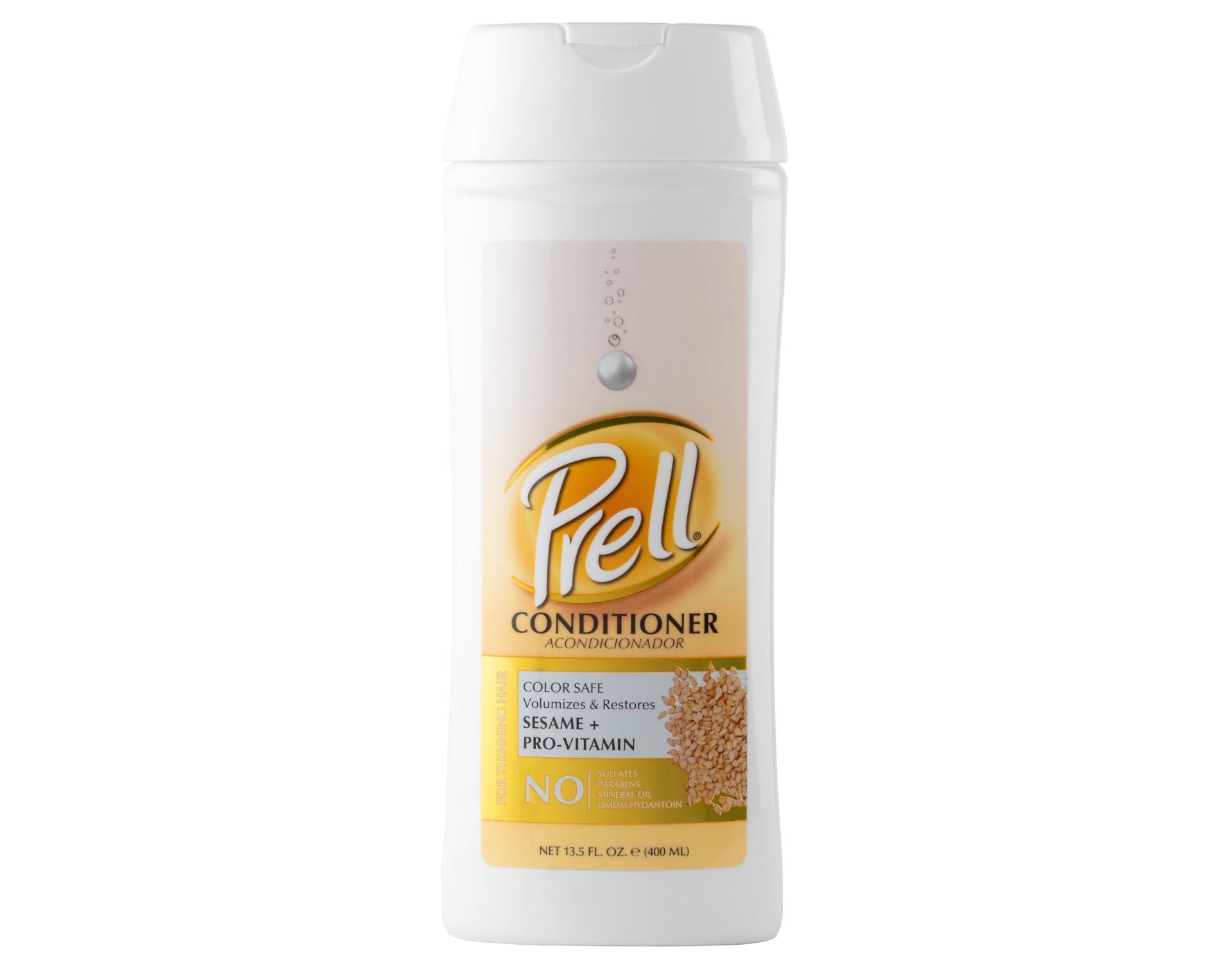 Prell Sesame + Pro-Vitamin Conditioner for Thinning Hair, Color Safe, Volumizes & Restores 13.5 fl. oz