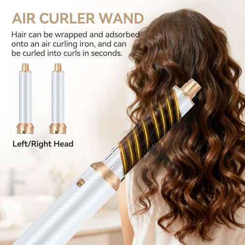 Image of Blow Dryer Brush 5 in 1: Ionic Hot Air Styler Hair Dryer Brush Blow Dryer Set for Curling Volumizing Straightening Styling
