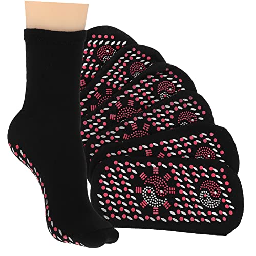 HEMOTON 4 Pares Calcetines Térmicos Autocalentables para Cómodos y Transpirables Unisex Calentadores de Pies para Actividades