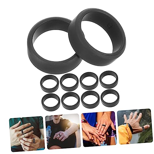 Anillos flexibles de silicona resistentes para deporte 10pcs miniatura 2