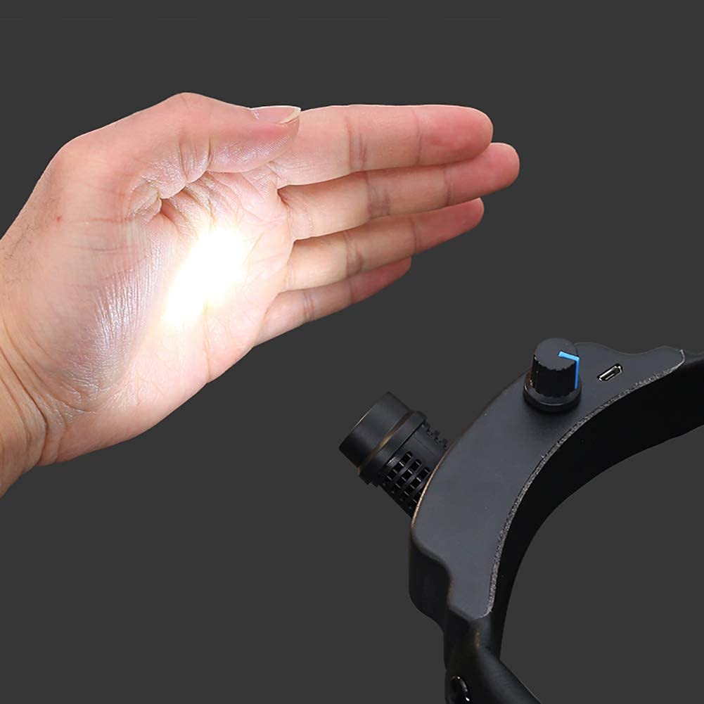 Phares Chirurgicaux LED 3W, Lampe Frontale Chirurgicale LED Dentaire Portable pour la Dentisterie Traitements du Visage Chirurgie Plastique Lampe Frontale Spécifique au Dentiste