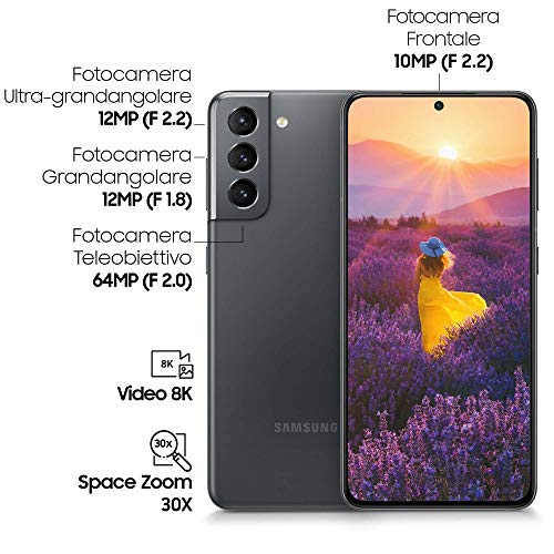 Samsung Galaxy S21 128 GB Grå 5G Android (Renoverad) 6,2 Tum