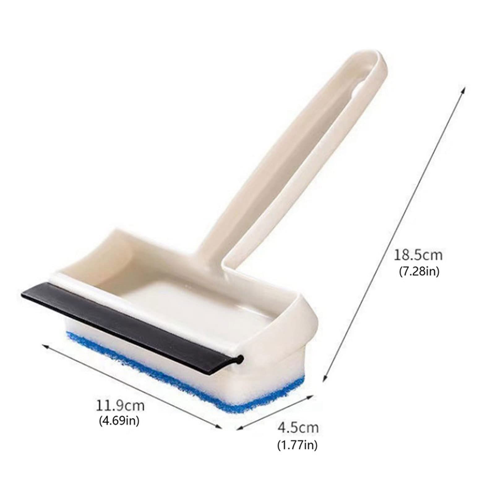 Rasquetas para Ducha, Escobilla de Ducha 2 en 1, raspador Cepillo limpiaparabrisas Vidrio Doble Cara, 18,5x11,9x4,5 cm