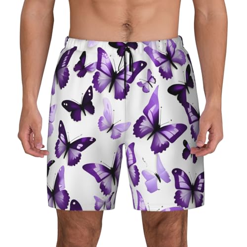 Short de bain compression violet de qualité supérieure