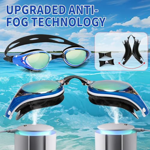 iGym Swim Goggles ShortSighted,Nearsighted Optical Swimming Goggles Anti-Fog UV Protection Adjustable Buckle For Women Men - image 3