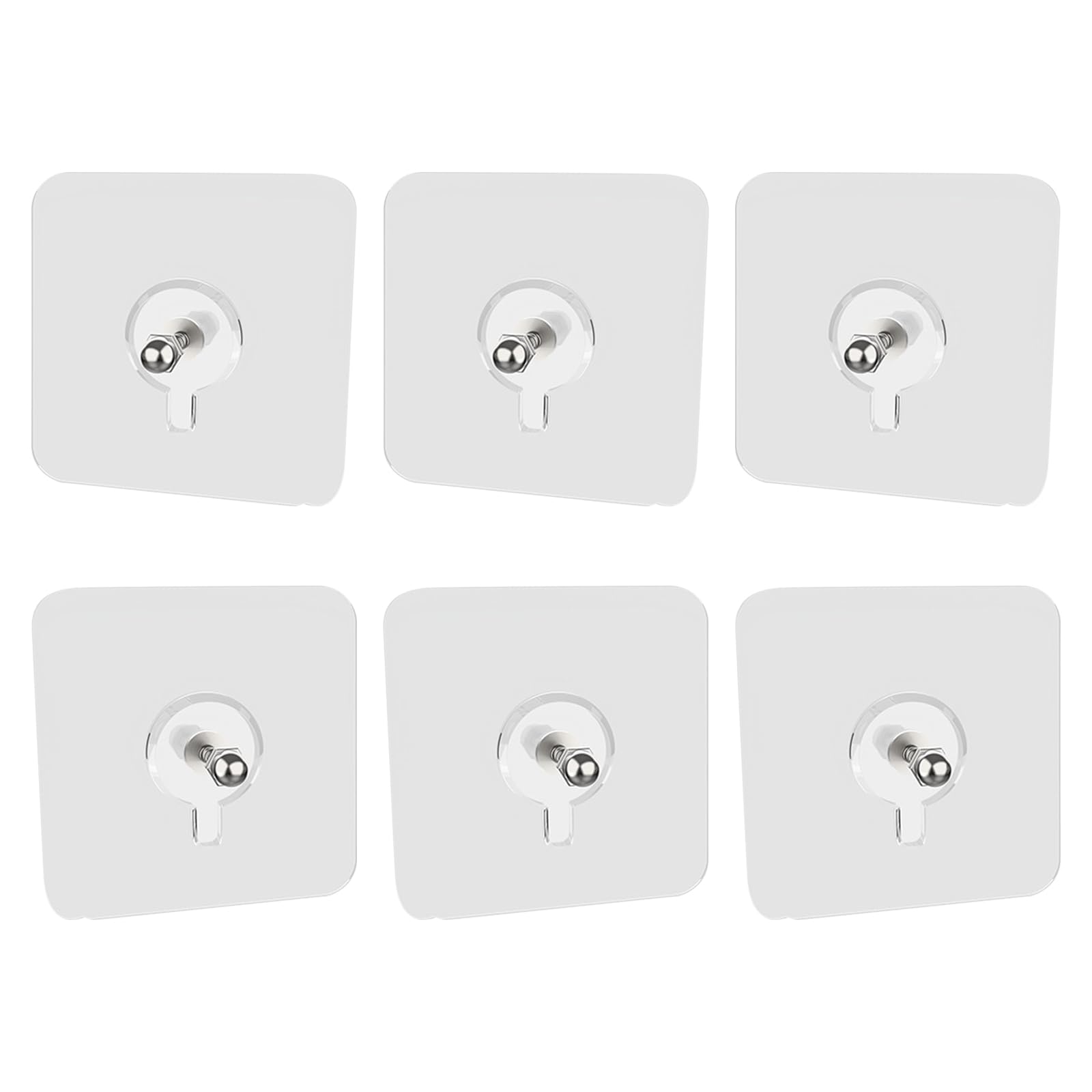 Yugshnkfc A Removable Dhesive Wall Hooks For Hanging Pictures Nd Decor Without Drilling Multipurpose Clear Dhesive Hooks Organizing Bathroom Supplies Drill-Free