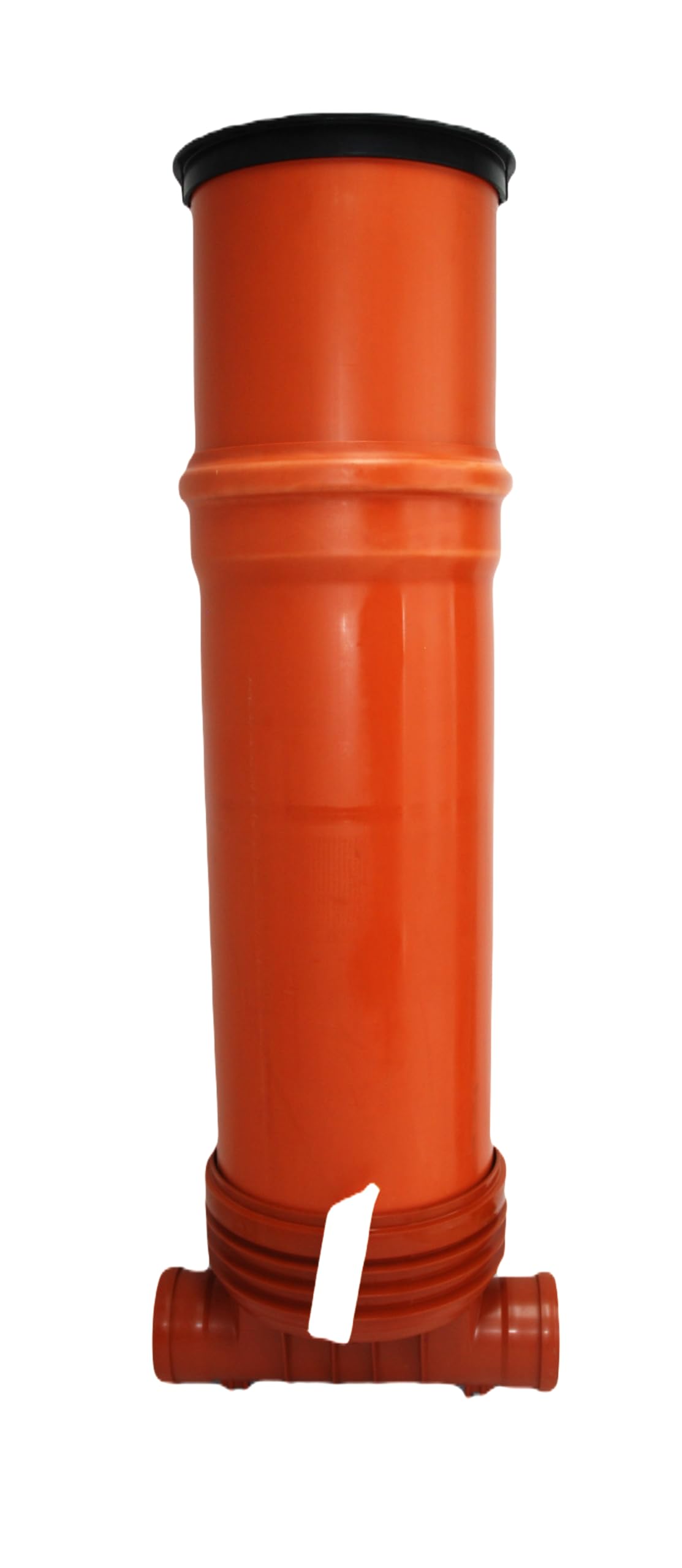 KG Kontrollschacht DN 400/2 x Anschlüße160-125-110 Höhe 0,5m bis 2m Revisionsschacht Abwasserschacht Schacht Rohr, Deckel, Komplett SET mit Gleitpaste 250g (Rohr 1,5m, 2 x DN160)