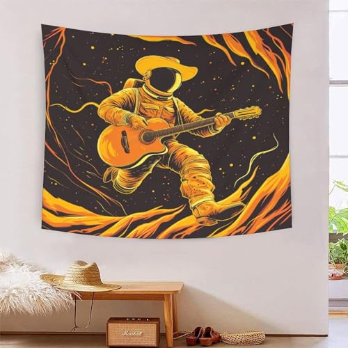 Guitare 3D tapisserie murale tissu résout le manque de relief salon