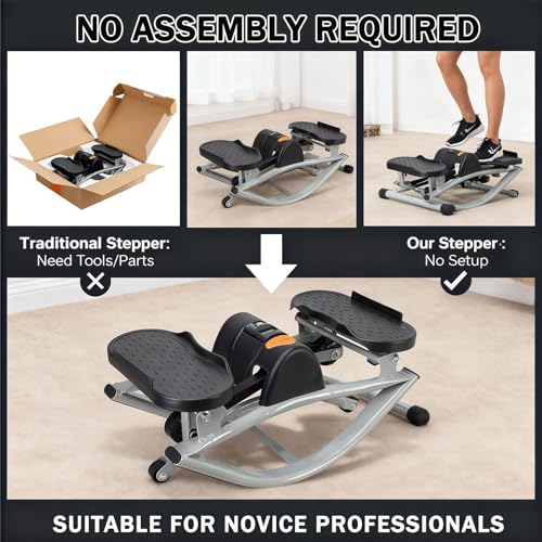 Stepper compact avec affichage numérique pour cardio à la maison