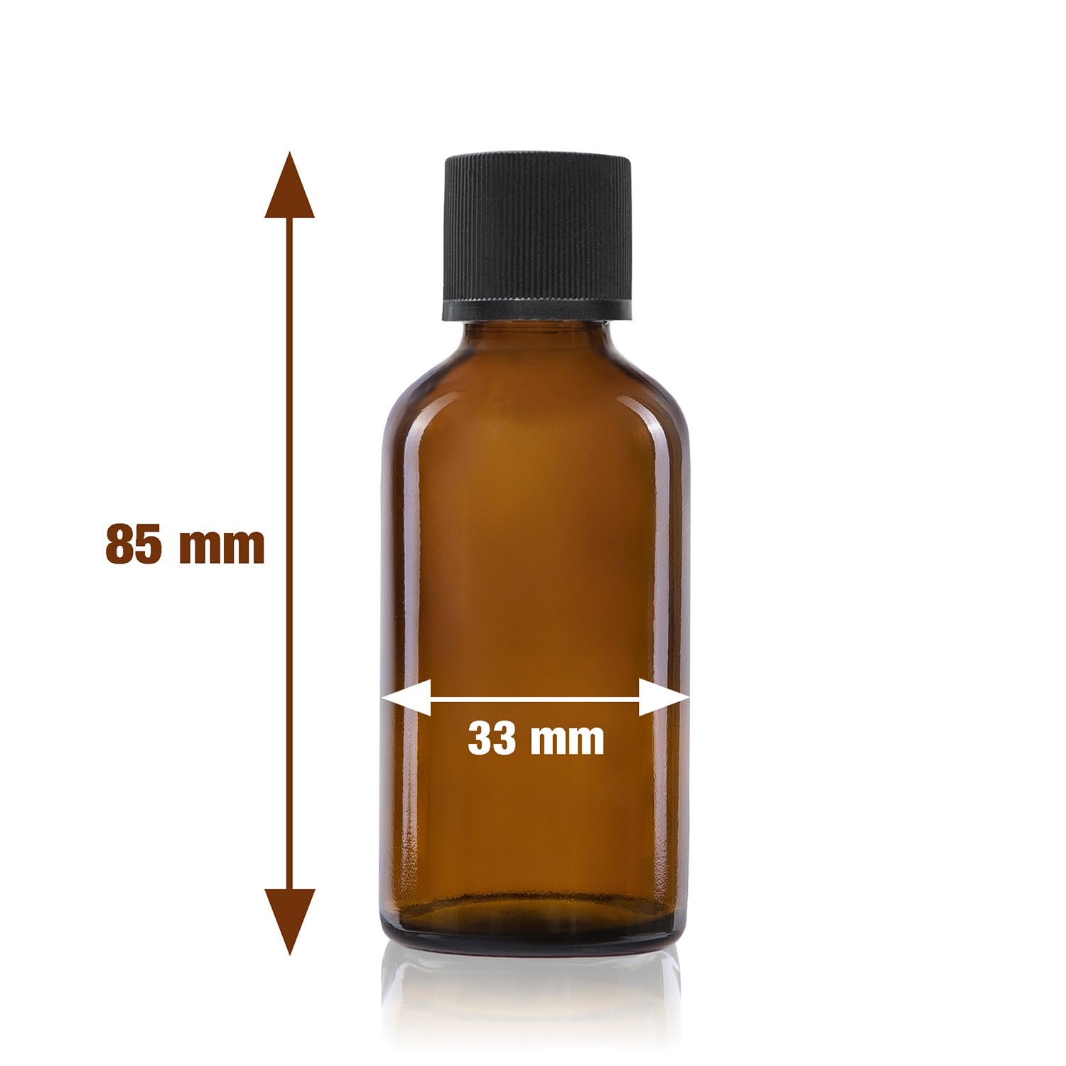 Oputec 143 flaconi contagocce in vetro da 30 ml – Confezione grande – Bottiglie da farmacista marrone con gocciolatore – Piccole bottiglie di vetro con tappo a vite