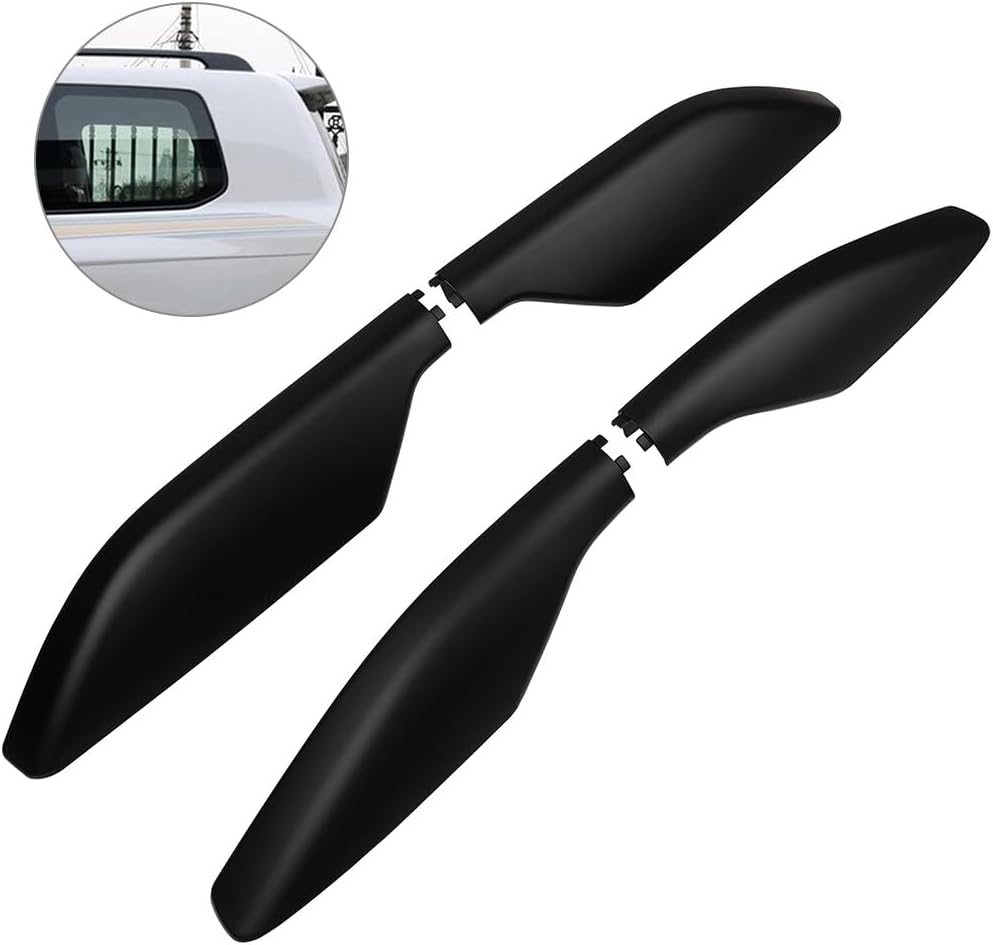 4PCS Black Roof Rack Cover Compatible with for Toyota for Land Cruiser Prado FFj120 2003-2009 Roof Rails Rack End Cap Cover Shell