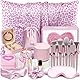 G.C Geburtstagsgeschenk für Frauen Geschenke für Frauen mit Pinselset Makeup & Kissenbezug & Kaffeetasse, Wellness Geschenkset für Freundin Mama Geschenk Set für Valentinstag Muttertag Weihnachtstag