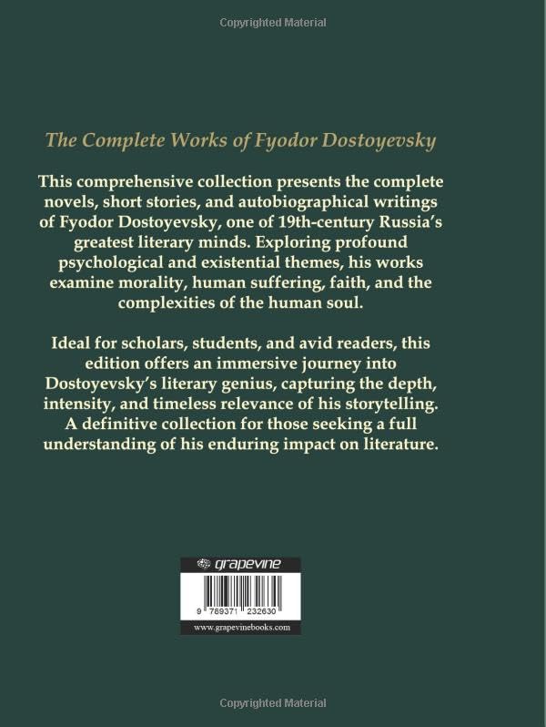 Image of The Complete Works of Fyodor Dostoyevsky: Novels, Short Stories and Autobiographical Writings: Complete Psychological and Existential Works of 19th-Century Russia
