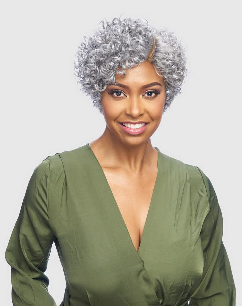 VANESSA Party Lace 6 inch Deep Reverse J-part Short Length Coily Wave Style Heat Wave Synthetic Fashion Wig - DRJ NICOLE (T30B)