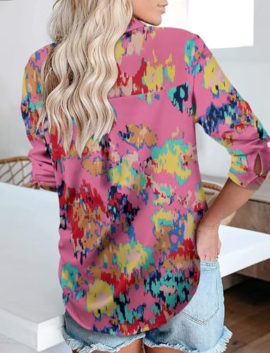 Image of Magritta Long Sleeve Shirts for Women Fashion Button Down Blouse Tops