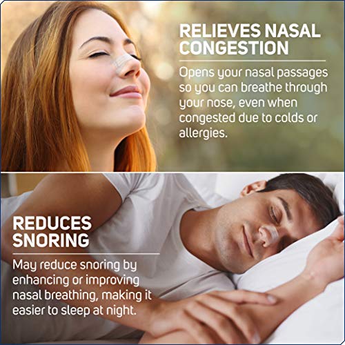 Image of Clear Passage Nasal Strips, Clear Extra Strength, 100 Count | Works Instantly to Opens Nasal Passages, Improve Sleep, Reduce Snoring, & Relieves Nasal Congestion Due to Colds & Allergies