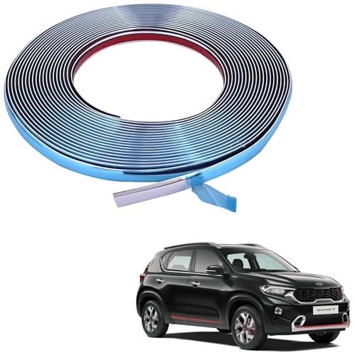 Image of Beading Roll Side Window Chrome 01 Meter for All Cars (10mm)