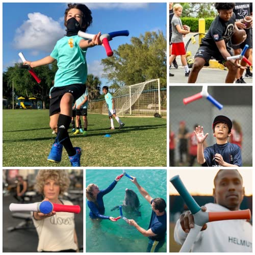 Hecostix - Red White Blue - Hand Eye Coordination & Reaction Speed Training Tool – Improve Sports Performance , Exercise, And Fun For All Ages #TOP5