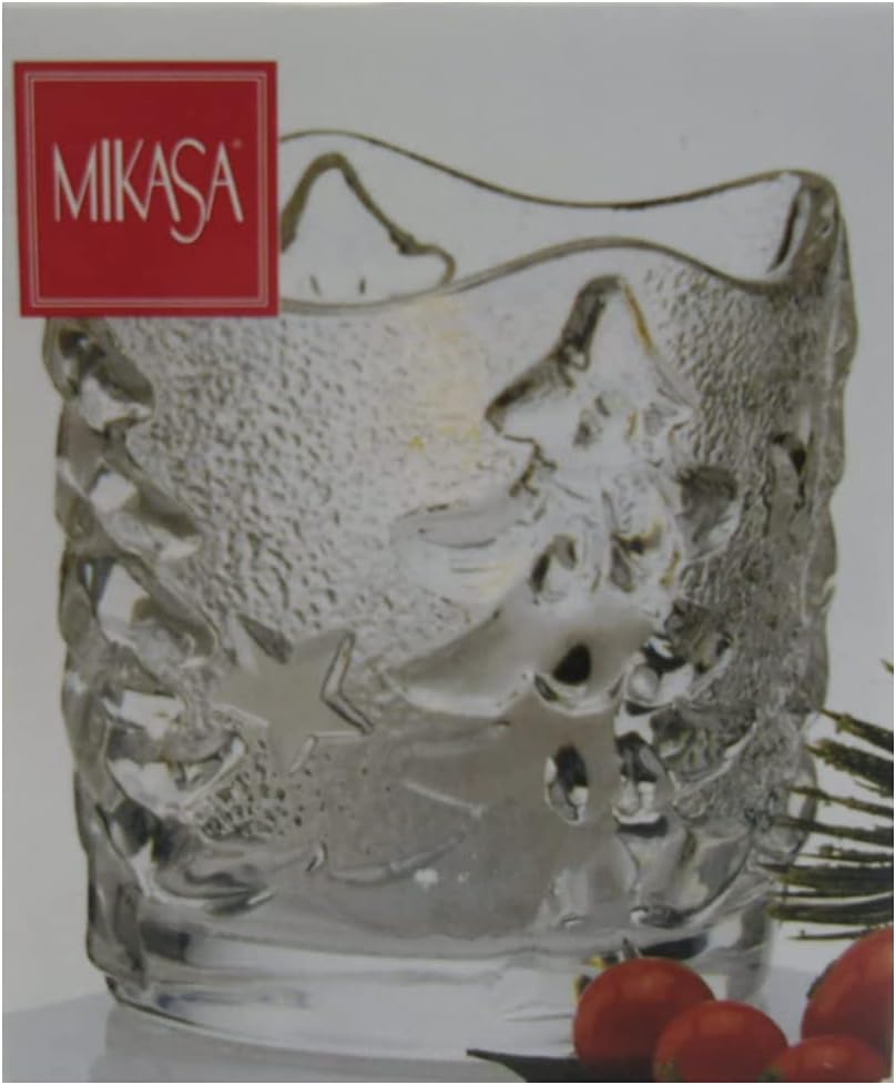 Mikasa Yule Time Christmas Tree Votive Candle Holder/Candy Dish