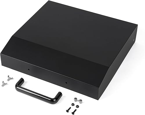 Miniatura 7 de Stanbroil Tapa dura para Blackstone de 17 pulgadas con sistema de grasa trasera, tapa con bisagras, tapa dura con asa, color negro