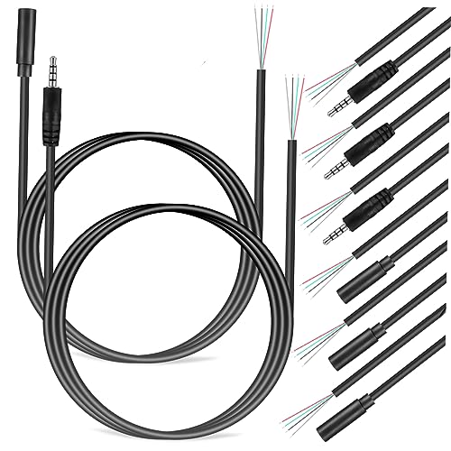 HOMSFOU 8 cables jack audio macho y hembra miniatura 1