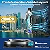 AOQUFUL intelligenter Fensterputzroboter, elektrischer Fensterputzer mit Dual-Wasserspray, automatischer Fensterroboter mit Fernbedienung und App, für Innen- und Außenfenster und Glas,12 Tücher,grau