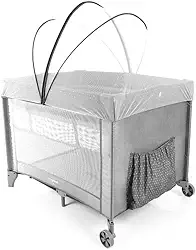 Berço Portátil Sleep Cinza - Voyage