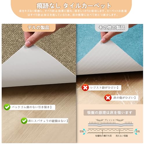 【Amazon 限定ブランド】廊下敷きカーペット 吸着マット HDMOD 滑り止めカーペット 約80×600cm 厚さ4 mmロングカーペット ロールカーペット 洗えるカーペット 防音 ラグ 無地 ペット 置くだけで吸着マット ロングマット 薄い ロールマット 廊下マット 玄関マット 階段マット トイレマット (モカ) [3]