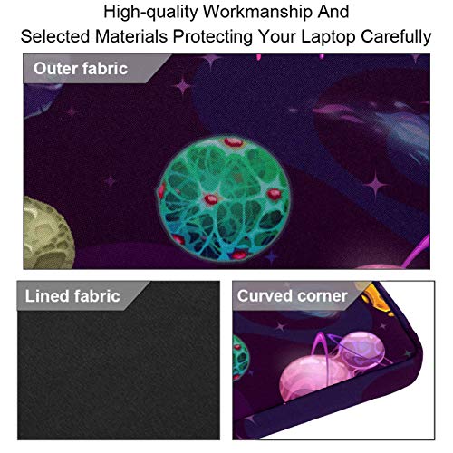 Funda bandolera para portátil de 13.3 pulgadas con protección acolchada de galaxia 3