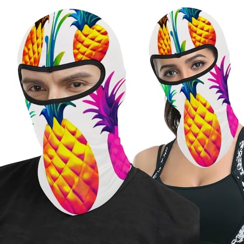 Pasamontaña térmico para hombre y mujer con estampado de piña, máscara facial para esquí, motocicleta y clima frío miniatura 1